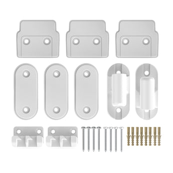 Ultimate Retractable Baby Gate - Wall Mounting Kit - White - Perma Child Safety