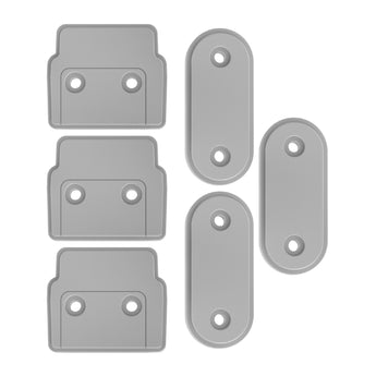 Easy Fit Retractable Baby Gate (New) & Ultimate Retractable Baby Gate - Spacers Kit - Gray / 3 Pack - Perma Child Safety