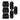 Easy Fit Retractable Baby Gate (New) & Ultimate Retractable Baby Gate - Spacers Kit - Black / 3 Pack - Perma Child Safety