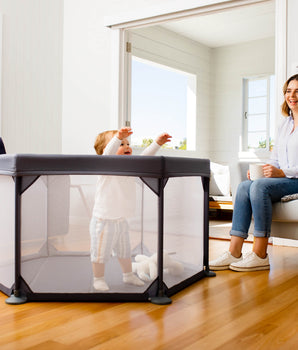 Portable Playpen - Gray - Perma Child Safety