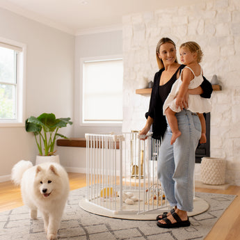 Ultimate 3-in-1 Playpen Barrier - White - Perma Child Safety