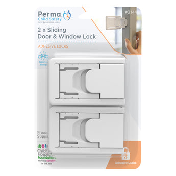 Sliding Door & Window Lock - 2 Pack - Perma Child Safety