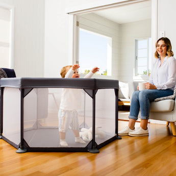 Portable Playpen - Gray - Perma Child Safety