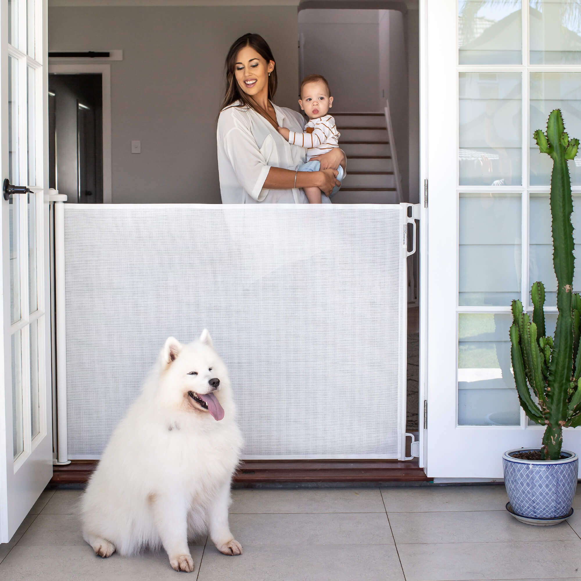 Perma Child Safety Retractable Baby Gate | 71" W x 41" H | Refurb