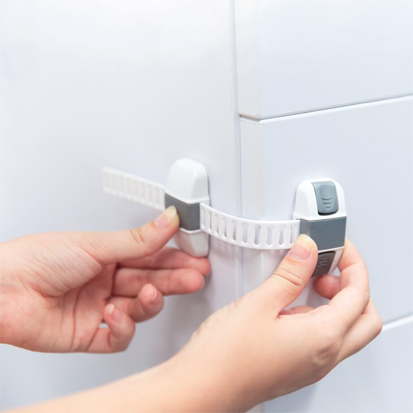 Adjustable + Adhesive Premium Multi Latch – Perma Child Safety US